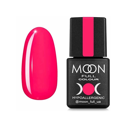 Гель-лак Moon Full №709 Neon, 8 мл (рожевий насичений)