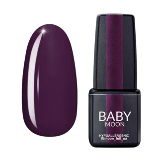 Гель-лак Baby Moon Burgundy №006, 6 мл (класичний баклажановий)
