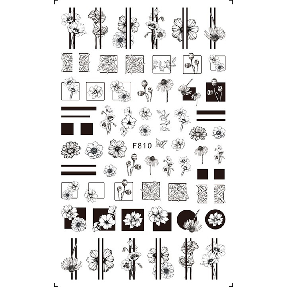 Наклейки Nail Sticker F810