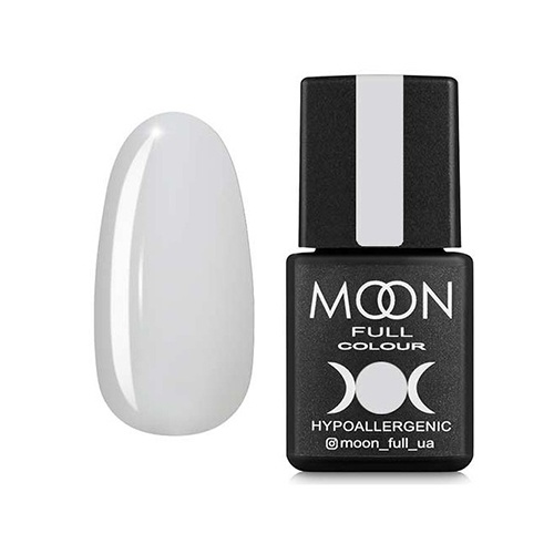 Гель-лак Moon Full №201, 8 мл (білий напівпрозорий)
