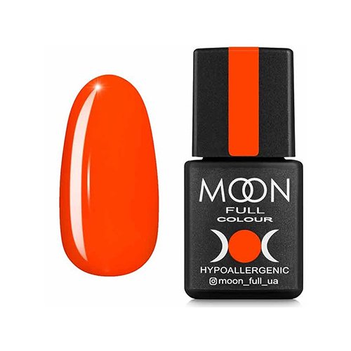 Гель-лак Moon Full №707 Neon, 8 мл (морквяно-кораловий)