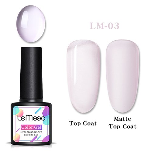 Витражный гель-лак LeMooc Rainbow Jelly 03, 8 мл