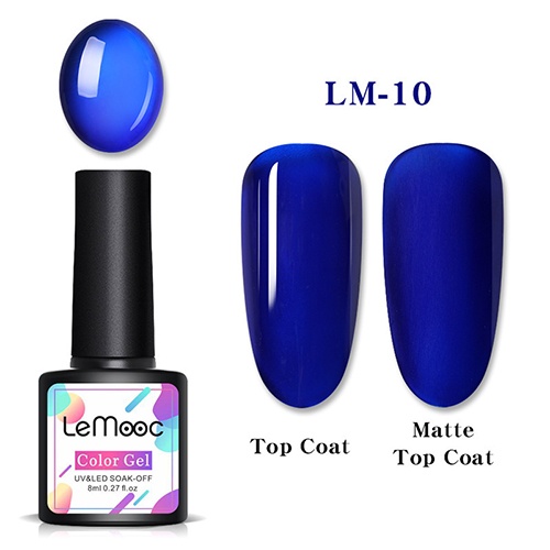 Витражный гель-лак LeMooc Rainbow Jelly 10, 8 мл