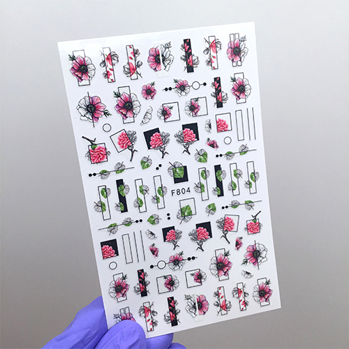 Наклейки Nail Sticker F804