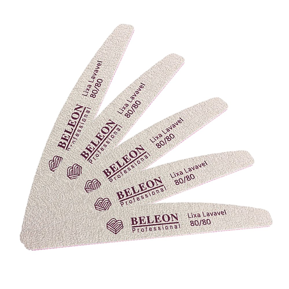 Пилочки BELEON 80/80 (човник, дуга), упаковка 25 шт