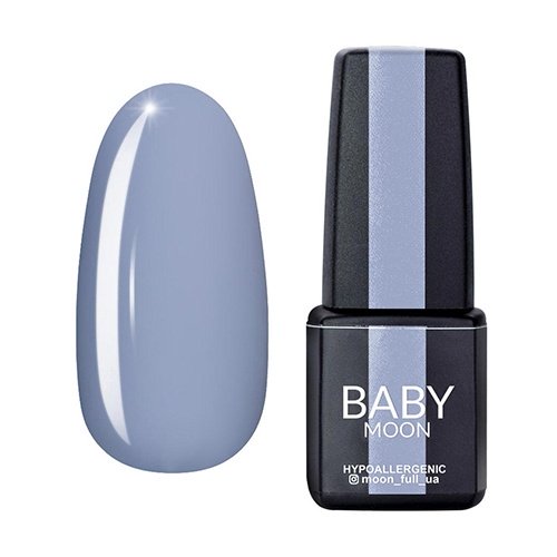 Гель-лак Baby Moon Cold Ocean №018, 6 мл (сіро-блакитний з фіолетовим відтінком)