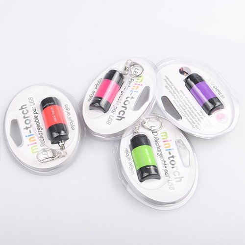 Фонарик LED Mini-torch USB, оранжевый - Зображення 2