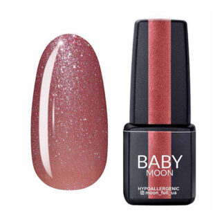 Гель-лак Baby Moon Dance Diamond №003, 6 мл (рожевий приглушений з шиммером)