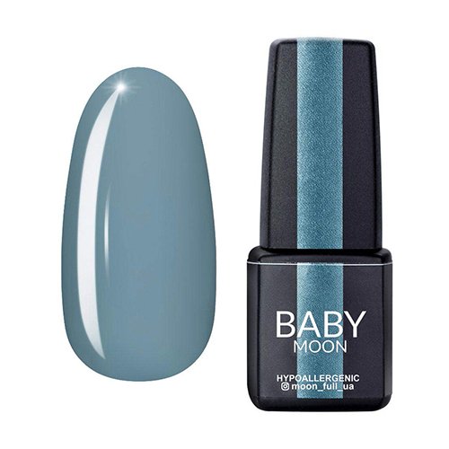 Гель-лак Baby Moon Cold Ocean №011, 6 мл (світло-сірий із блакитним підтоном)
