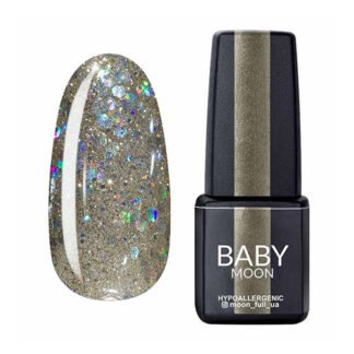 Гель-лак Baby Moon Dance Diamond №017, 6 мл (сріблясто-перлинний шиммерний)