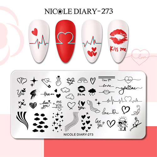 Пластина для стемпинга Nicole Diary-273
