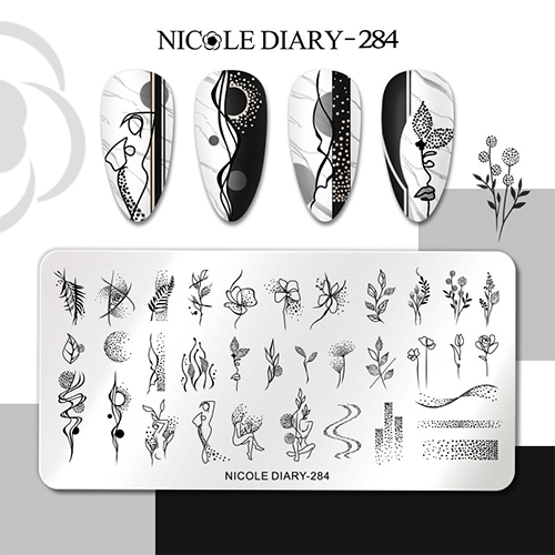 Пластина для стемпинга Nicole Diary-284
