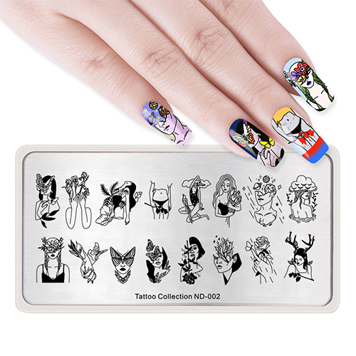 Пластина для стемпинга Tattoo Collection ND-002