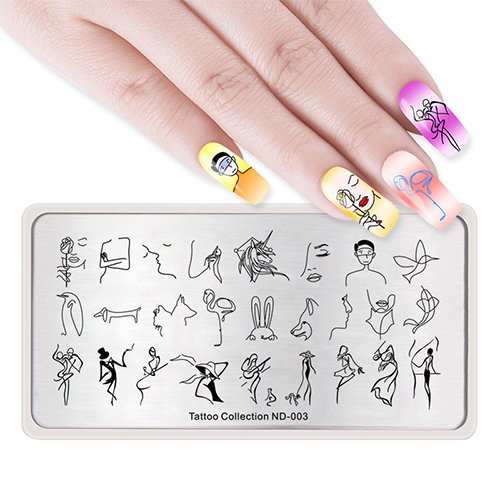 Пластина для стемпинга Tattoo Collection ND-003