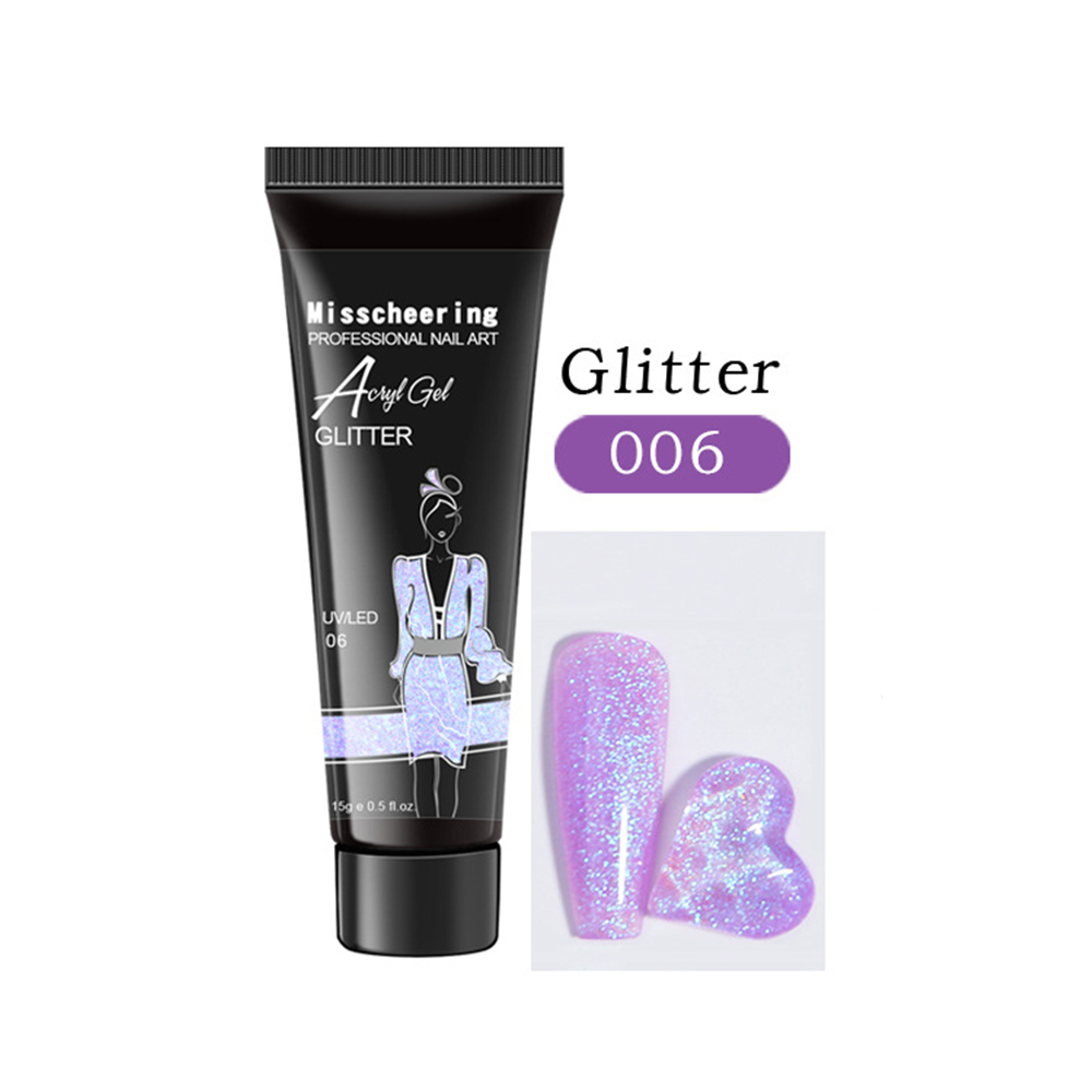 Акрилгель Misscheering GLITTER 06, 15 мл