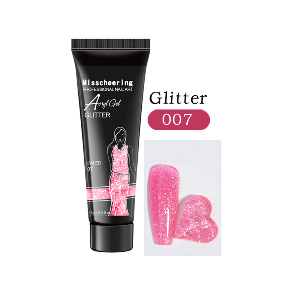 Акрилгель Misscheering GLITTER 07, 15 мл