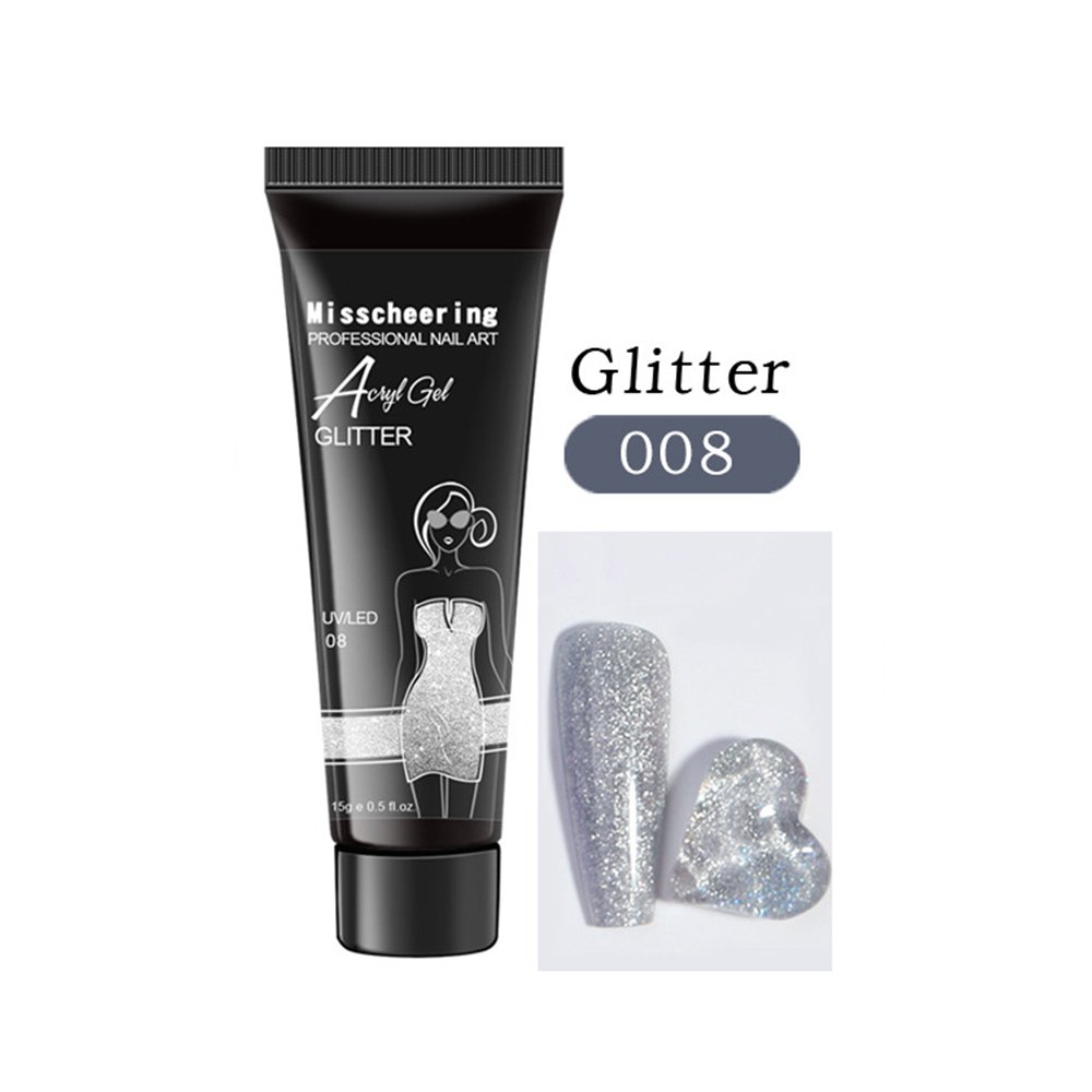 Акрилгель Misscheering GLITTER 08, 15 мл