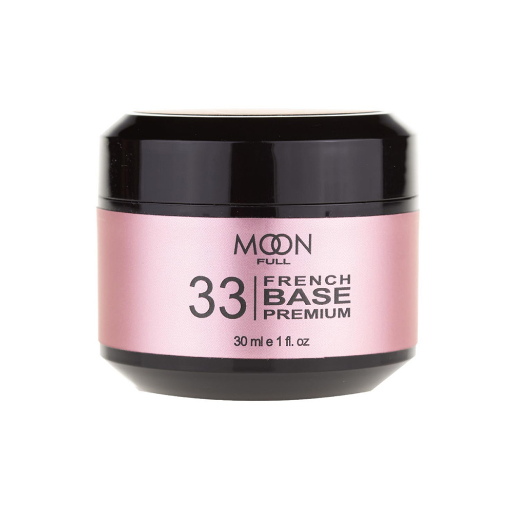 Moon Full French Base Premium №33 розово-бежевая, 30 мл