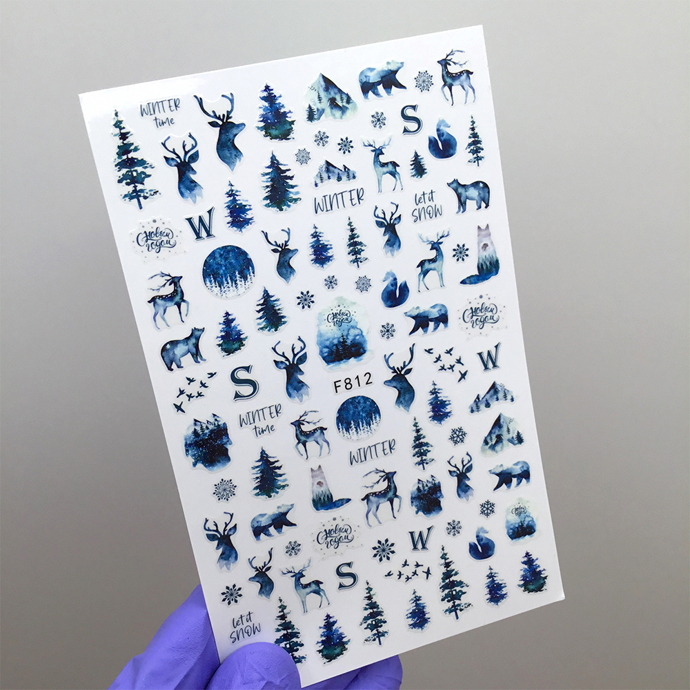 Наклейки Nail Sticker F812