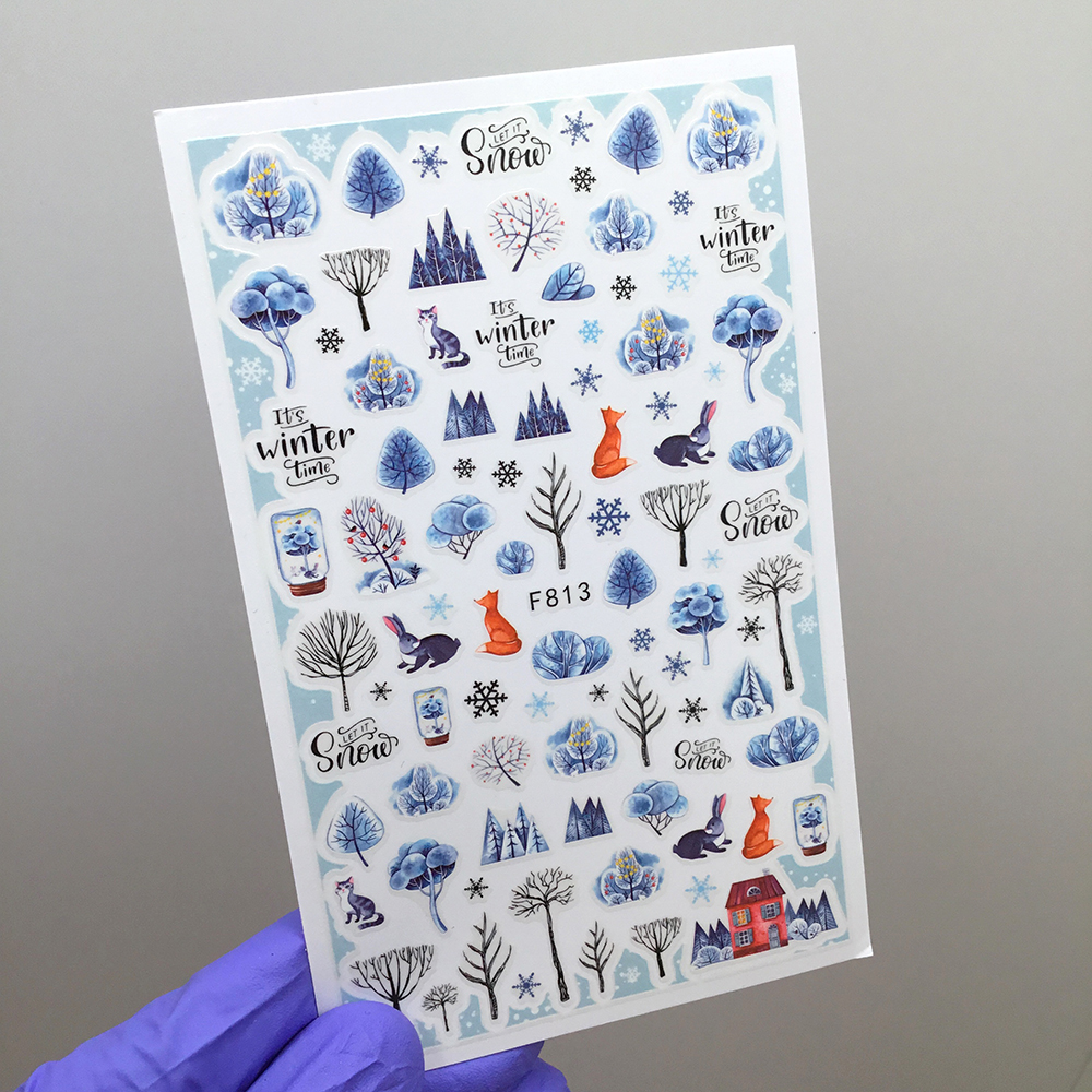 Наклейки Nail Sticker F813