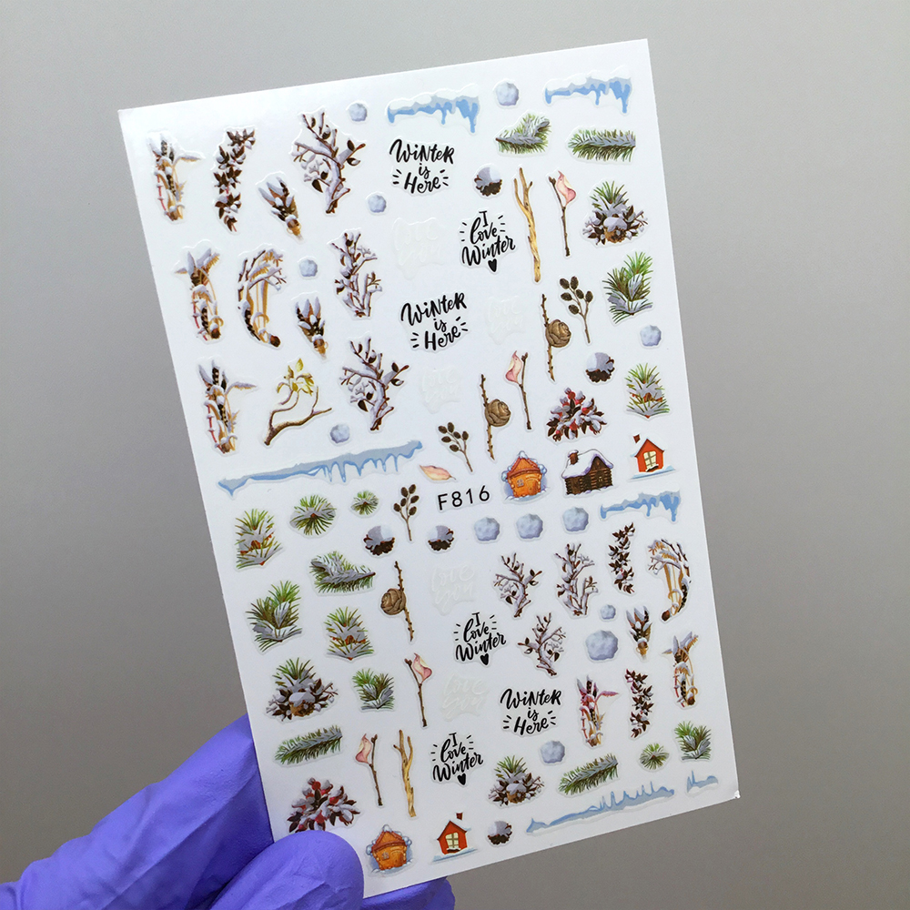 Наклейки Nail Sticker F816