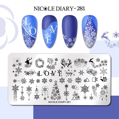 Пластина для стемпинга Nicole Diary-281