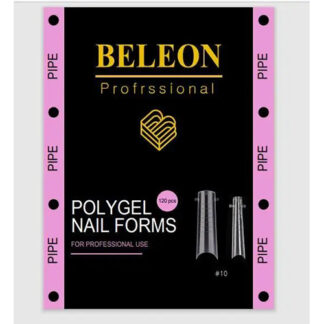 Верхние формы BELEON для наращивания ногтей Pipe, 120 шт