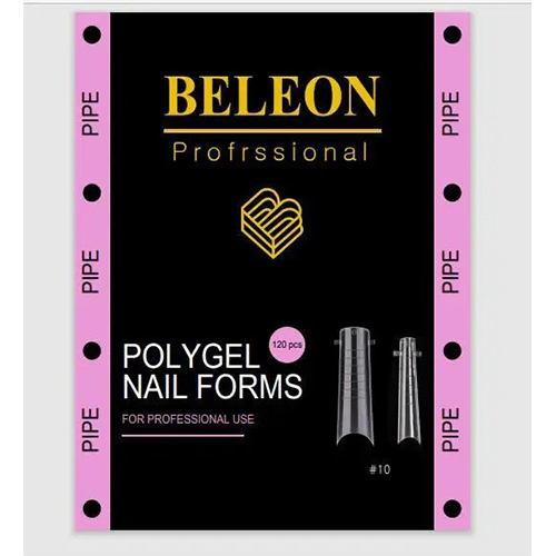 Верхние формы BELEON для наращивания ногтей Pipe, 120 шт