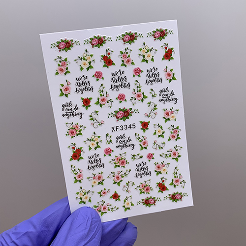 Наклейки Flower XF3345