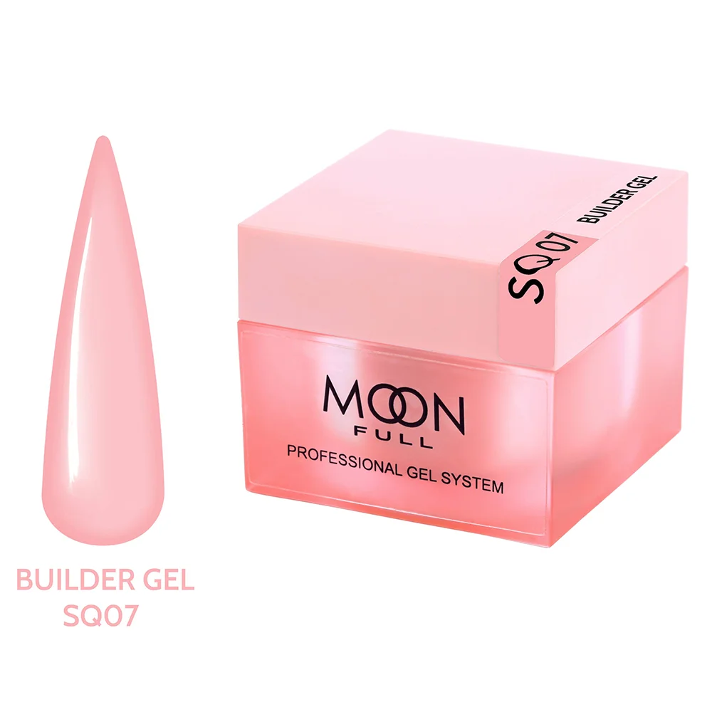 Моделюючий гель Moon Full Builder Gel №SQ07, 30 мл (коралово-рожевий)