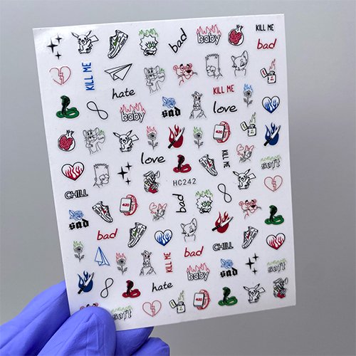 Наклейки Pop Finger HC242