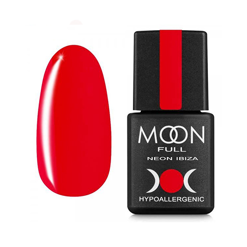 Гель-лак Moon Full №716 Neon Ibiza, 8 мл (червоний)