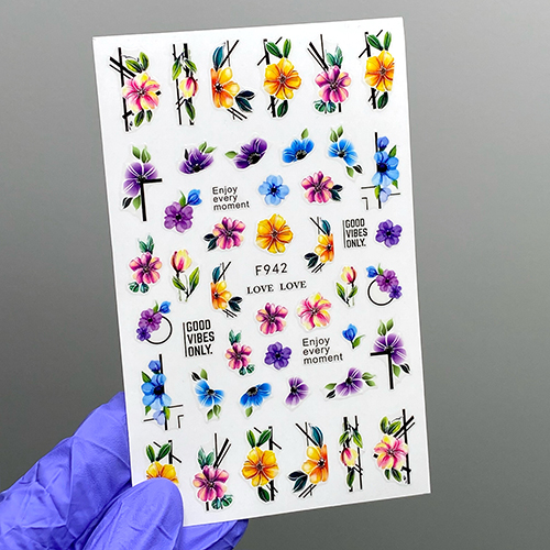 Наклейки Nail Sticker F942