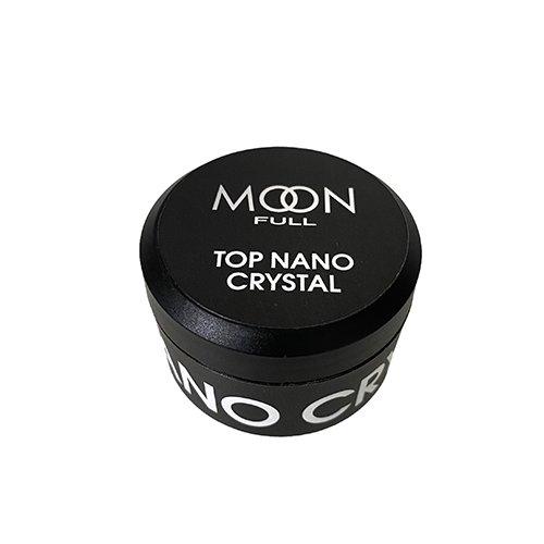 Moon Full Nano Crystal Top Coat – топ для гель-лаку (стійкий до подряпин), 15 мл (кругла банка)
