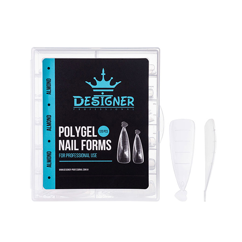 Верхние формы DESIGNER для наращивания ногтей Almond, 120 шт