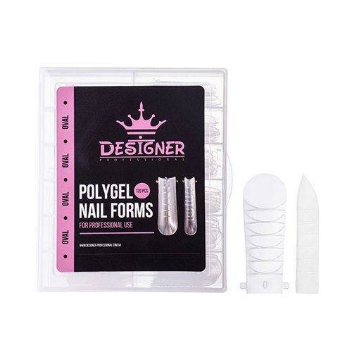 Верхние формы DESIGNER для наращивания ногтей Oval, 120 шт