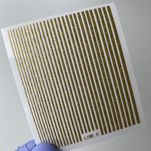 Наклейки LINE 5 (3D) gold