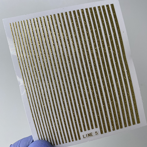 Наклейки LINE 5 (3D) laser gold