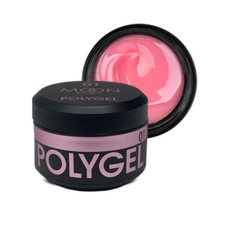 Полігель для нарощування нігтів Moon Full Poly Gel №01 рожевий 15 мл