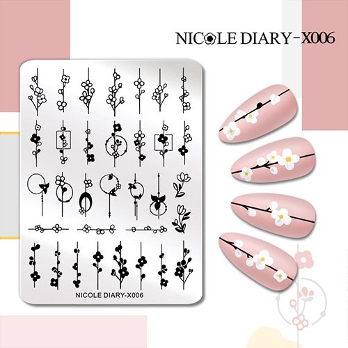 Пластина для стемпінгу Nicole Diary-X006