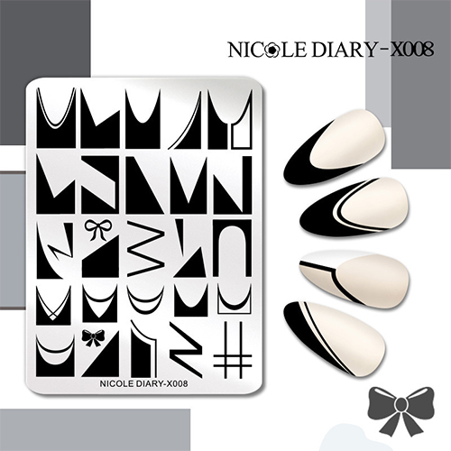 Пластина для стемпінгу Nicole Diary-X008