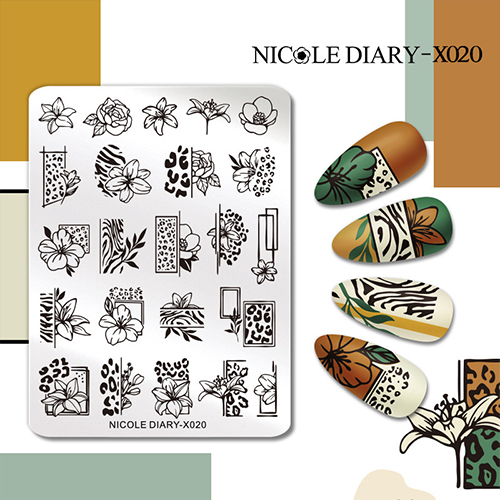 Пластина для стемпінгу Nicole Diary-X020