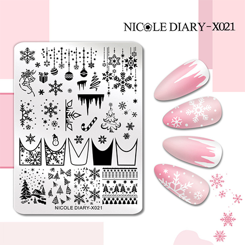 Пластина для стемпінгу Nicole Diary-X021
