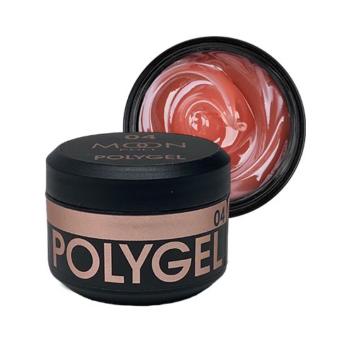 Полігель для нарощування нігтів Moon Full Poly Gel №04 натуральний, 15 мл