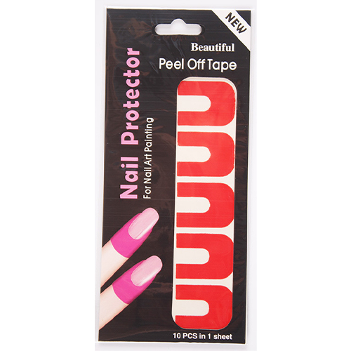 Захисні силіконові накладки для кутикули Nail Protector (червоні)