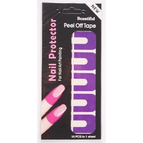 Захисні силіконові накладки для кутикули Nail Protector (фіолетові)