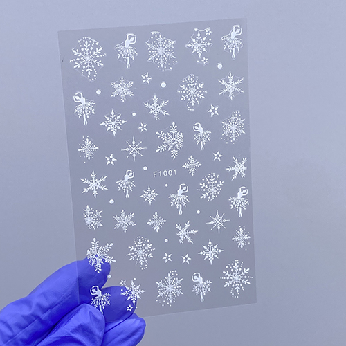 Наклейки Nail Sticker F1001 (колір: білий)