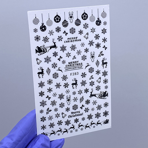 Наклейки Nail Sticker F283 (колір: чорний)