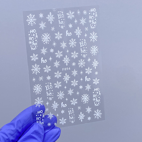 Наклейки Nail Sticker F894 (колір: білий)