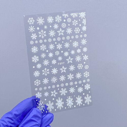Наклейки Nail Sticker F897 (колір: білий)